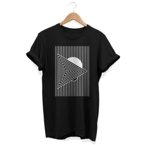 90s Abstract Shirt, Minimalist T-shirt, Artsy Tee, Geometric Art Top, Unisex Tee - Picture 1 of 3