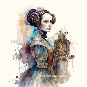 Ada Lovelace in Aquarell - Kunstdruck - Bild 1 von 1