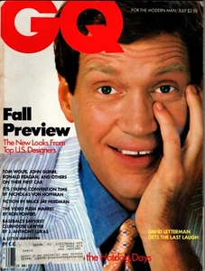 VINTAGE GQ Magazine July 1984 David Letterman Fall Fashion Preview Print Ads - Picture 1 of 1