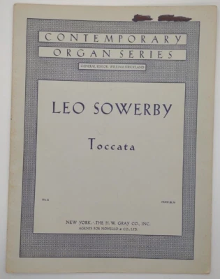 Sowerby Toccata (H. W. Gray) Contemporary Organ Series COS No. 1 - Image 1 of 4