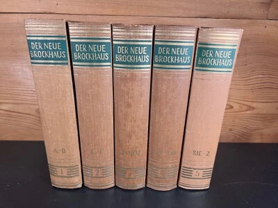 Der Neue Brockhaus, 3rd edition, 5 volumes by Erich Gruner (1958-1960 HC) - Image 1 of 4