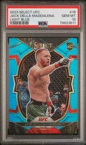 2023 Panini Select UFC Light Blue Prizm #/249 RC JACK DELLA MADDALENA PSA 10 - Picture 1 of 3