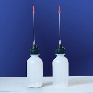 Two 2 OZ bottles with stainless steel tip dispenser for Liquid Soldering Flux - Picture 1 of 1