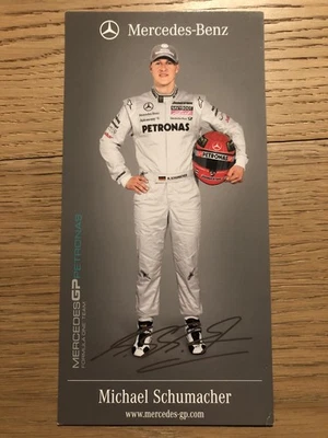 Autogrammkarte AK *MICHAEL SCHUMACHER* Formel 1 Mercedes GP Petronas Saison 2010 - Bild 1 von 3