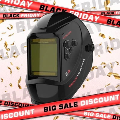 Large View Welding Helmet Auto Darkening True Color Welder Mask/Hood - Image 1 of 4