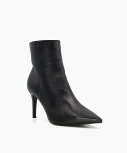 Dune London Womens Black Leather Ankle Medium Boots - Picture 1 of 1
