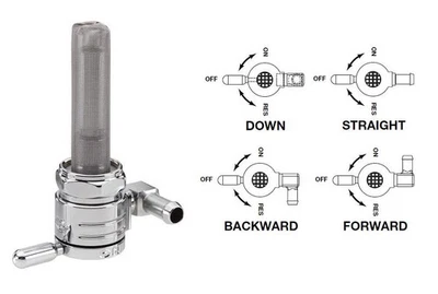 Golan Inc Click-Slick Petcock - 22mm - Downward Facing - Chrome 76-312D-CS - Image 1 of 4