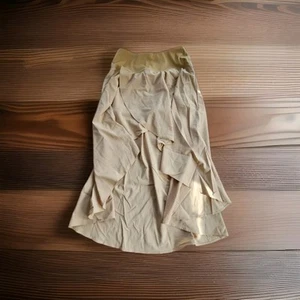 Halara Flowy High Low Maxi Skirt W/ Shorts 2 In 1 Autmn Mud Sz S Nwt Athlesiure - Picture 1 of 14