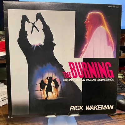 THE BURNING LP SOUNDTRACK RICK WAKEMAN 1981 JAPANESE PROMO WTP-90107 M/VG+ - Image 1 of 4