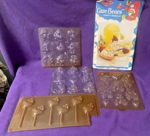 Gebrauchte Care Bears Lutscher Schokolade Fondant Süßigkeiten Formen 4 Stück - Bild 1 von 4