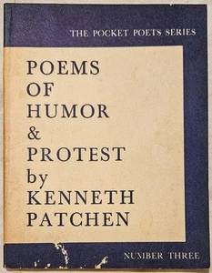 🔴 Gedichte von Humor und Protest Kenneth Aufnäher # 3 Pocket Poet Serie City Lights - Bild 1 von 4