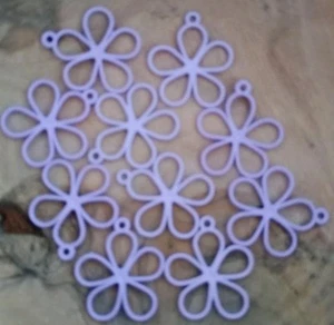 Colgantes de bisel trasero abierto de aleación de 10 piezas para adornos de collar de joyería hágalo usted mismo - Imagen 1 de 3