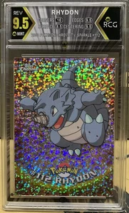 Carta rifrattore tv 2000 Topps Chrome Pokemon Rhydon RCG 9.5 Sparkle 112 vintage - Foto 1 di 2