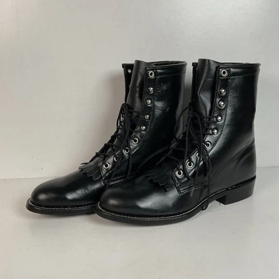 Vintage J. Chisholm Kiltie Packer Boots Men’s 8 D | Women’s 9 USA Made Lace Up - Image 1 of 4