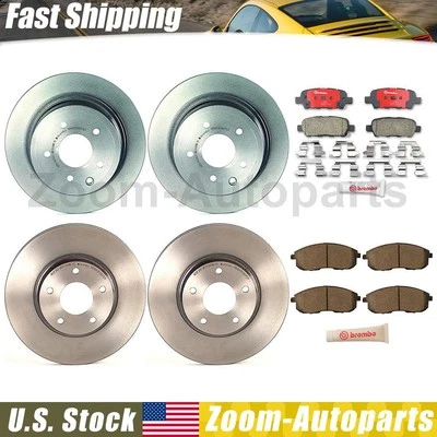 Комплект передних задних тормозных колодок Brembo OE для Nissan Altima 2002-2006 годов выпуска - Изображение 1 из 4