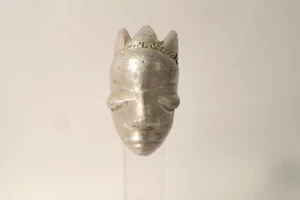 Aluminium Anhänger Maske Kopf Pende HP05 4cm small Alu mask Pendant Congo Kongo - Picture 1 of 9