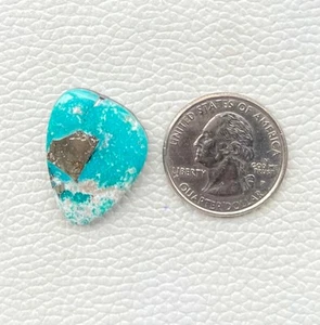 19 Ct Natural White Water Turquoise Fancy Cabochon Gemstone F0=144 - Picture 1 of 6