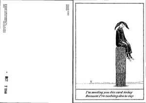 Vintage Postkarte - EDWARD GOREY - Sonst nichts zu sagen - Bild 1 von 1
