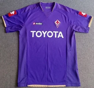 Maglia ACF Fiorentina 2009 Uomo L Lotto Maglia Viola Home Calcio Retro Vuoto - Foto 1 di 14