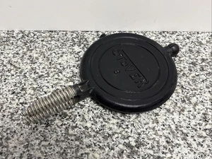 VTG ANTIQUE STOVER WAFFLE IRON CAST IRON NO BASE - Picture 1 of 10