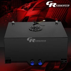 20 GALLON LIGHTWEIGHT BLACK COATED ALUMINUM GAS FUEL CELL TANK+LEVEL SENDER+FOAM - Picture 1 of 4