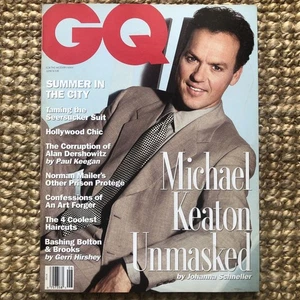 GQ June 1992 Magazine Michael Keaton Special Feature Johanna Schmiller - Picture 1 of 12