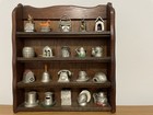 Vintage 1990’s 20 Thimble Collectors Club Pewter Surprise Collection With Shelf