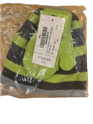 OZERO 2 y 3 piezas Niños Invierno Tejido Sombrero Guantes Bufanda Conjunto Cálido Forro Polar Gorro Foto 1 de 3