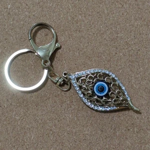 Evil Eye Keychain Zipper Pull Purse Accessory Protective Amulet Blue Eye - Picture 1 of 3