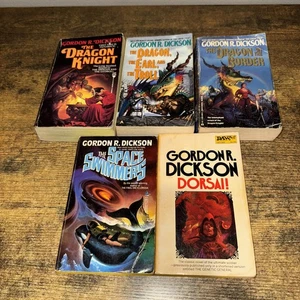 Gordon R. Dickson lot of 5 different vintage Science Fiction paperback books - Picture 1 of 2