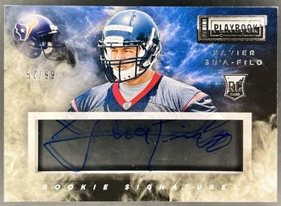 2014 Panini Playbook #94 Xavier Su'a-Filo RC Auto 57/99 Houston Texans - Image 1 of 2