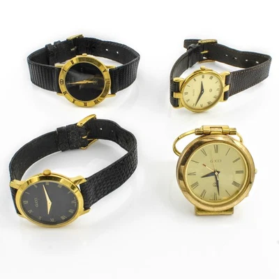 复古古驰 3001M 3400M 2200M 0200 石英尺寸 5-6.75 手表 4 件装 #WB3602-4 — 第 1/4 张图片