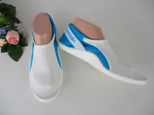 Reebok Vintage Zapatos de Natación Agua Turquesa Azul y Blanco Wms 9.5, Hombres 8 Playa - Imagen 1 de 9