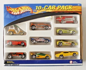 HOT WHEELS 10 CAR PACK MATTEL 2001 RARE RED RACER & VENOMSTRIKE - Picture 1 of 2