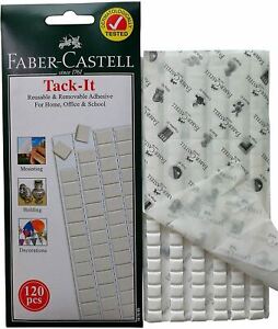 Faber-Castell Tacky Putty Adhesive Putty Reusable & Removable, Poster White 120