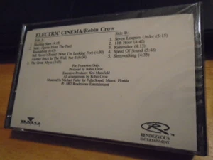 SEALED RARE PROMO Robin Crow CASSETTE TAPE Electric Cinema prog jazz pink floyd - Picture 1 of 2