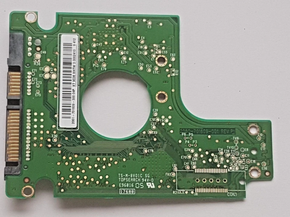 Scheda PCB Controller Elettronica Hard Disk 2060-701609-001. - Immagine 1 di 1