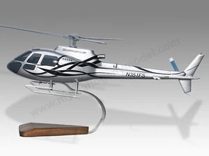 Airbus Eurocopter AS-350B-2 5 estrellas escritorio madera helicóptero modelo pequeña escala 1/32 - Imagen 1 de 12