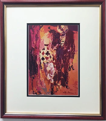 LeRoy Neiman "Hombres de Seda" Recién Personalizado IMPRESIÓN ARTÍSTICA ENMARCADA Caballos Jinete Ecuestre Foto 1 de 3