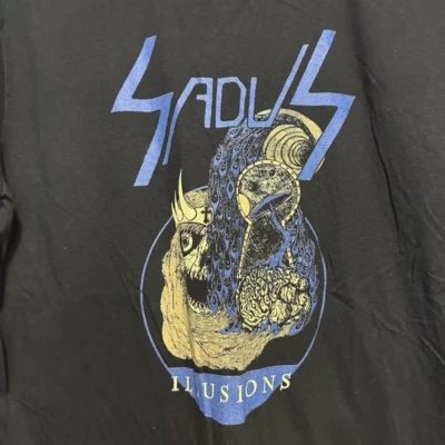 T-SHIRT VINTAGE SADUS Illusions maglietta unisex uomo donna IL359 - Immagine 1 di 4