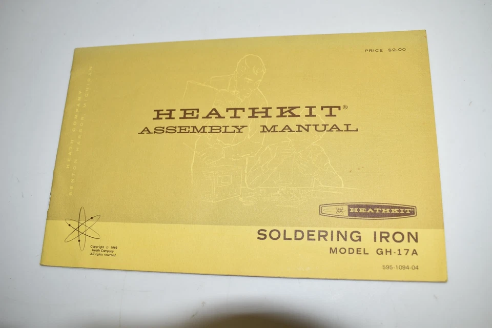 *LL* SOLDADOR HEATHKIT GH-17A MANUAL DE MONTAJE VINTAGE (DGJ11) Foto 1 de 1