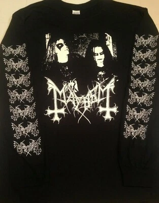 MAYHEM Band Long Sleeve Shirt dead euronymous lords chaos helvete emperor faust - Image 1 of 4