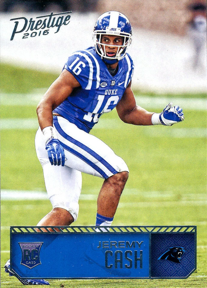 PRESTIGE Jeremy Cash RC BROWNS GIANTS PANTHERS Duke BLUE-DEVILS - Image 1 of 1