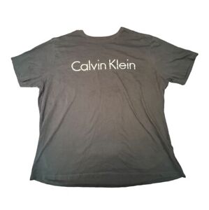Calvin Klein Men’s Short Sleeve Shirt Black 3XL Stain