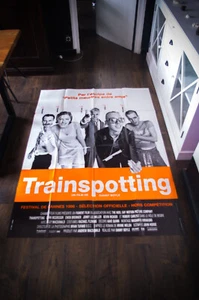 TRAINSPOTTING 🎬 Danny Boyle Large French Grande Vintage Movie Poster Original - Picture 1 of 8