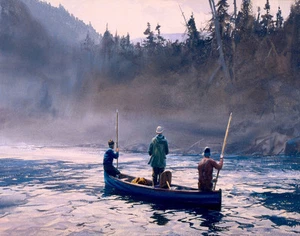 Impresión Ogden Pleissner Blue Boat On The St Anne 11 x 14 - Imagen 1 de 3