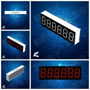 10 piezas 0,36 pulgadas 7 segmentos 6 dígitos cátodo común 0,36" pantalla digital LED ROJA YL - Imagen 1 de 4