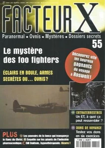 FACTEUR X N°55 LE MYSTERE DES FOO FIGHTERS / DONS DE VOYANCE / LANCE CHRIST - Picture 1 of 2