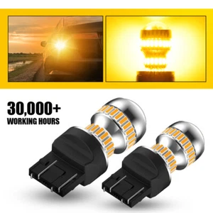7443 7440 7444 LED Turn Signal Parking DRL Side Marker Light Bulbs Amber Yellow - Picture 1 of 14