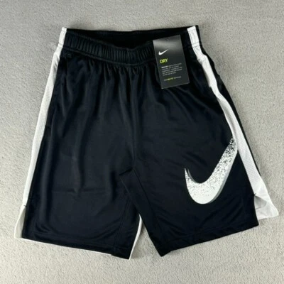 Nike Dominate Big Boys Dri-FIT Basketball Shorts AQ9567 Black/White Size Medium - Image 1 of 4